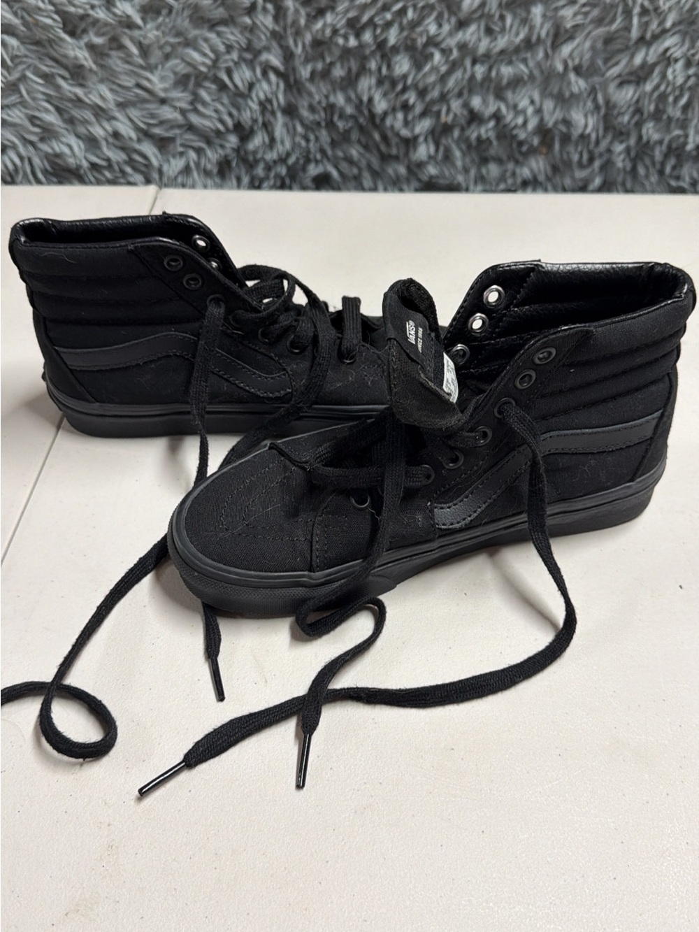 Black High-Top Canvas Sneakers size 4.5 ( men’s)